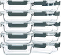 M MCIRCO 10 Pack, 22 oz Glass Food Storage Containers by MMCIRCO