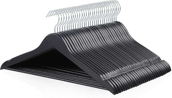 Amazon Basics Wood Suit Clothes Hangers by AmazonBasics