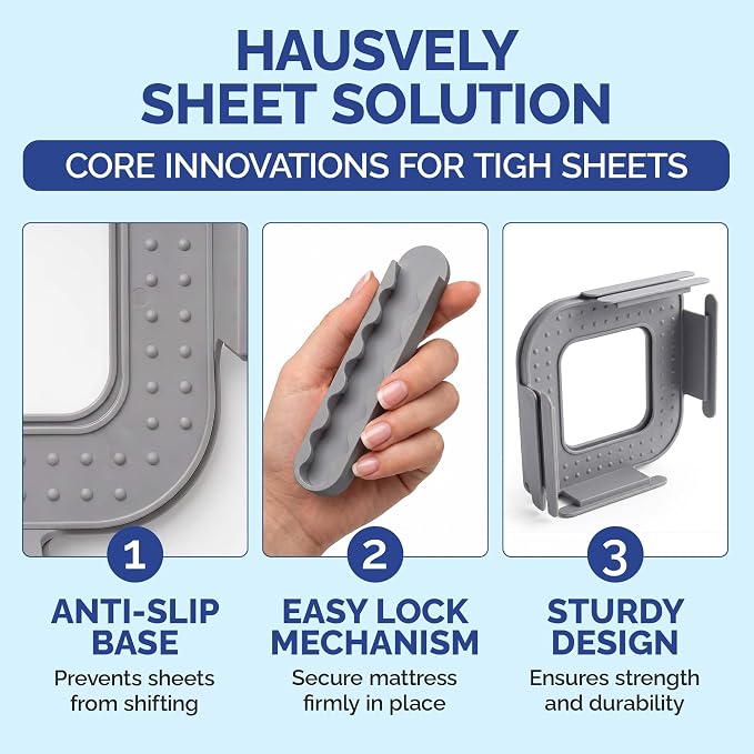 Bed Sheet Holder for Corners – Keeps Sheets Tight & Wrinkle-Free – Fitted Sheet - Image 2