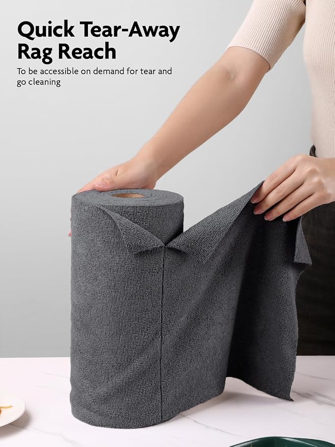 Fantasticlean Microfiber Cleaning Cloth Roll-40 Sheets, Tear-away Microfiber - Image 2