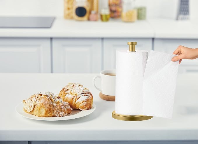 Gold Paper Towel Holder, Paper Towel Holder Countertop, Paper Towel Holder - Image 6