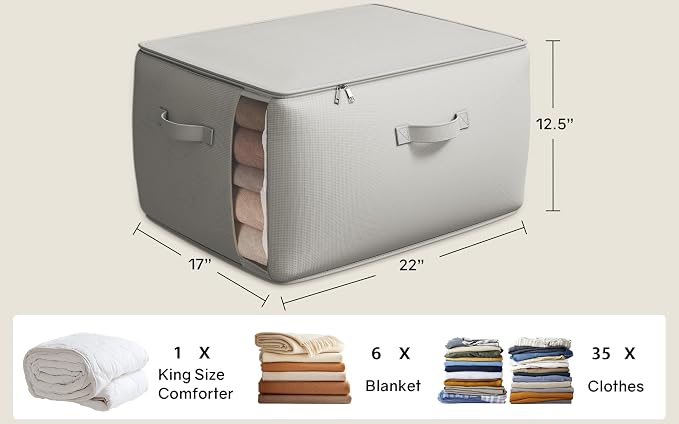 6 Pack Canvas Comforter Storage Bags - Image 5