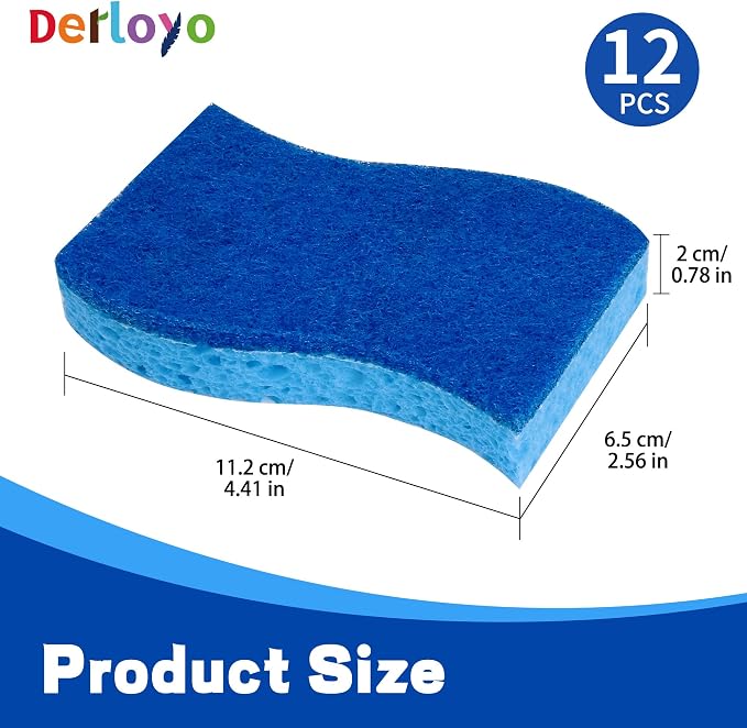 Non Scratch Scrub Sponge-12 Count, Sponges - Image 2
