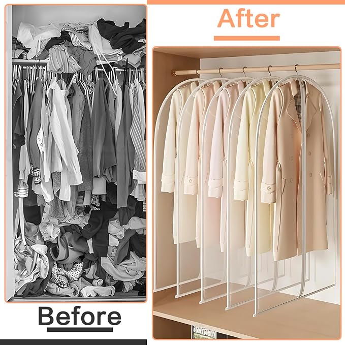 Garment Bags for Hanging Clothes Suit Bags for Closet Storage Clothes Storage - Image 7