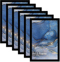 9x13 Picture Frame Set of 6, Black Frame for 9 x 13 Inch Picture Poster Photo, Light Weight and High Transparent 9 by 13 Frame for Wall - 6 Pack/Black/9"x13"