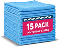 TEAWOO Microfiber Cleaning Cloths-15 Pack, Microfiber Towels | Cleaning Rags by TEAWOO