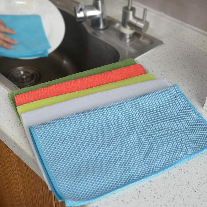 SINLAND Dish Cloth for Washing Dishes Kitchen Washcloth Cleaning Cloth - Image 7
