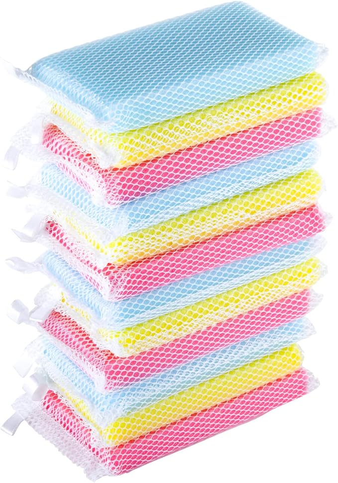 Non-Scratch, Gentle Mesh Dishwashing Sponge, Quick Dry, Odor-Resistant Dish by NuValu