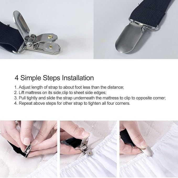 Bed Sheet Clip Straps - Image 6