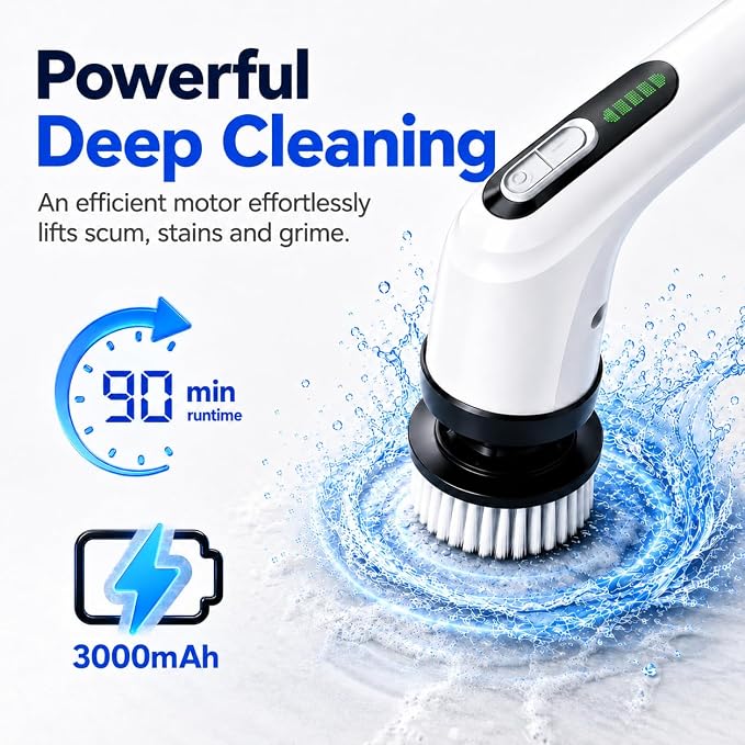 Highyes Electric Spin Scrubber for Bathroom - Image 2