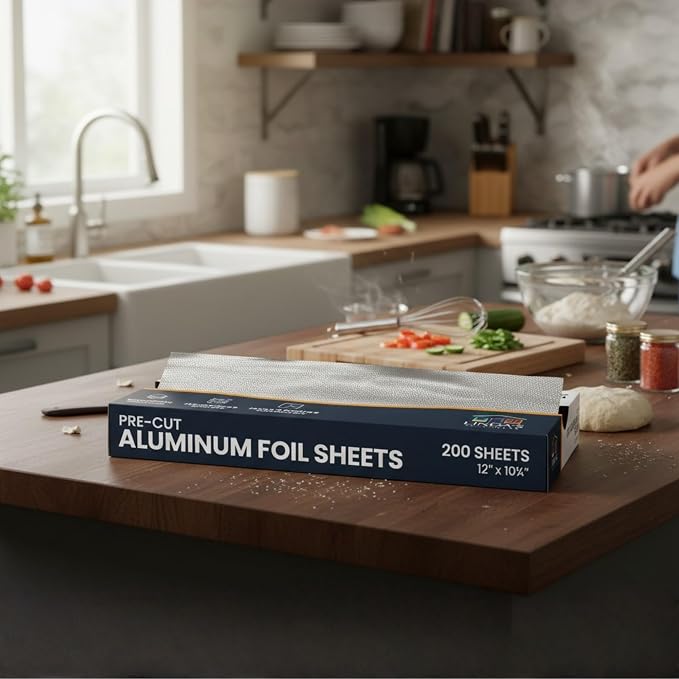 Pre-Cut Aluminum Foil Sheets 200 Count - Image 7