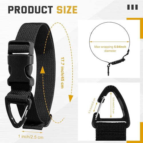 1 Pack Adjustable Extension Cord Holder Straps, Heavy Duty Triangle Clips - Image 2