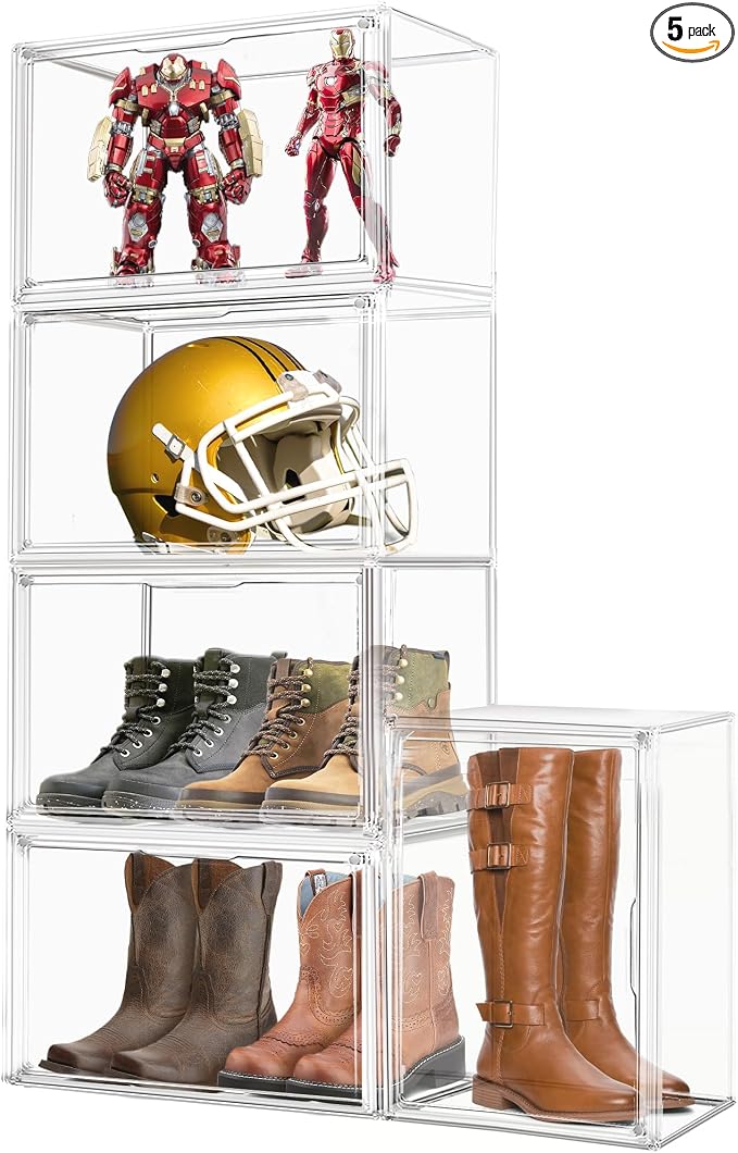 5 Pack Extra Large Clear Storage Box by DAYOOH