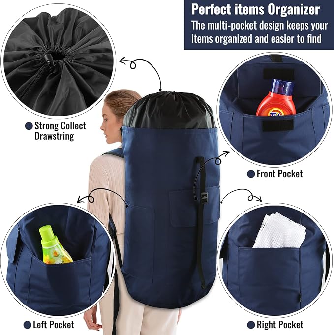 Laundry Backpack Bag 125L Extra Large, Heavy Duty - Image 4