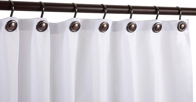 CHICTIE Bronze Shower Curtain Hooks Rings, Oil Rubbed Decorative Shower Curtain - Image 5