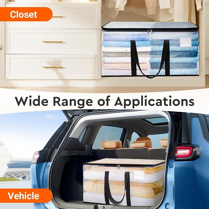 BlissTotes Moving Bags, 93L 2-Pack Storage Bags, Moving Boxes | Moving Box - Image 6