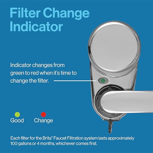 Brita Replacement Water Filter for Faucet Mount, Removes 99% of Lead, Sink - Image 5