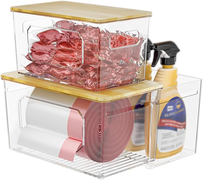 spospo Trash Bag Holder 3-in-1 Under Sink Organizer by SPOSPO