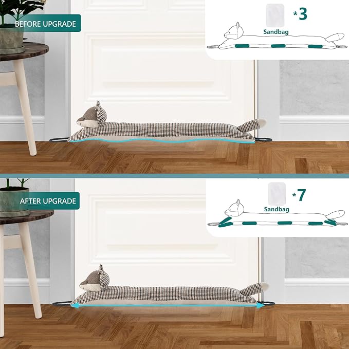 Under Door Draft Stopper Decorative Wind Stopper 38 inch - Image 4