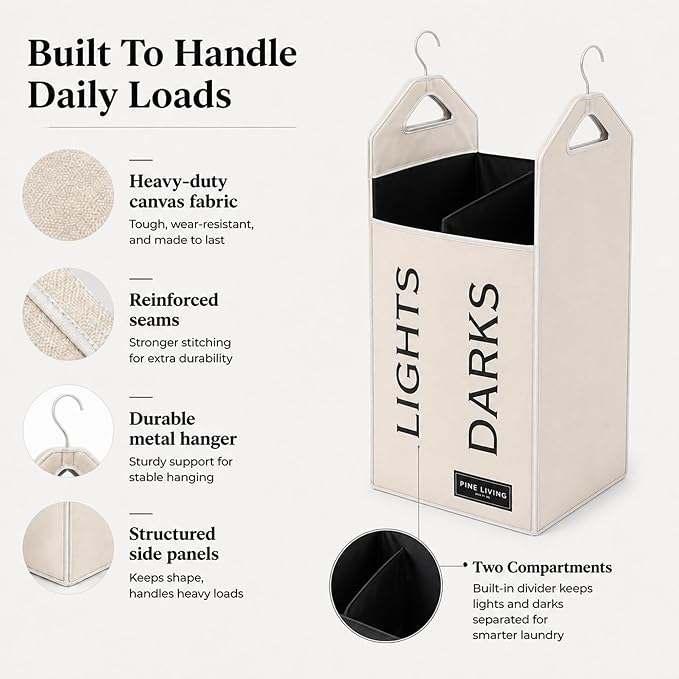 TFLC Hanging Laundry Hamper Bag - Image 5