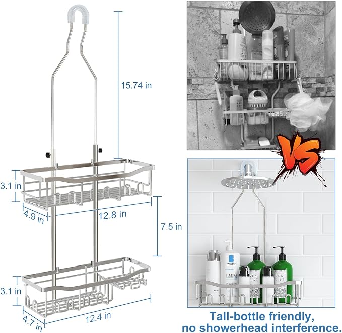 Upgraded Extended Length Shower Organizer - Image 2