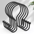 AmazerBath Shower Curtain Hooks Black Shower Curtain Rings by AmazerBath
