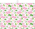 Pink Flamingo Leaf Dish Drying Mat by indokyeyqaz