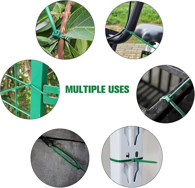 Zip Ties Assorted Sizes, 2000 Pack, Plastic Wire Ties - Image 3