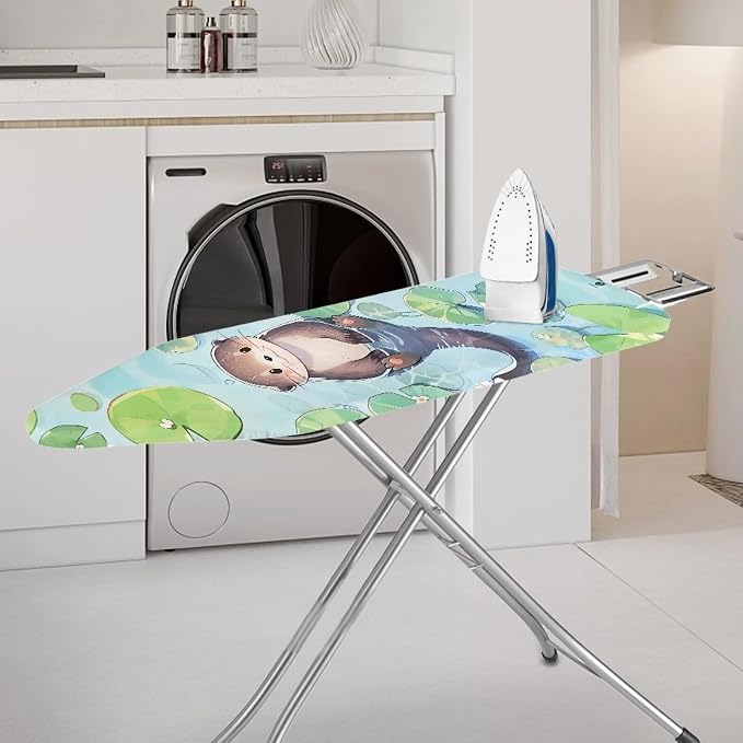 Cute Otter Ironing Board Covers Heavy-Duty Fabric Non Slip Padded Ironing Board - Image 2