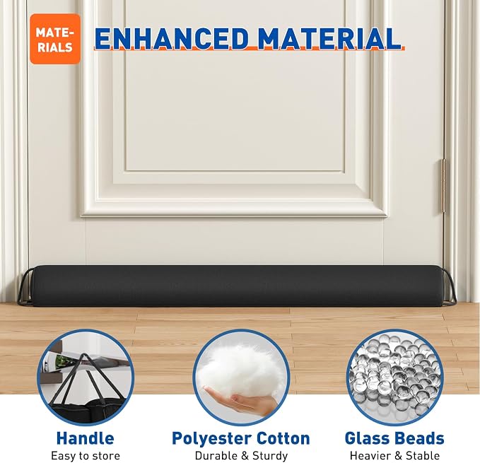 MAGZO Draft Stopper for Bottom of Door 36 Inches, Home Essential | Triangular - Image 3