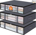 StorageRight Under Bed Storage Bags, 3 Pack, Comforters, Blankets and Seasonal by StorageRight