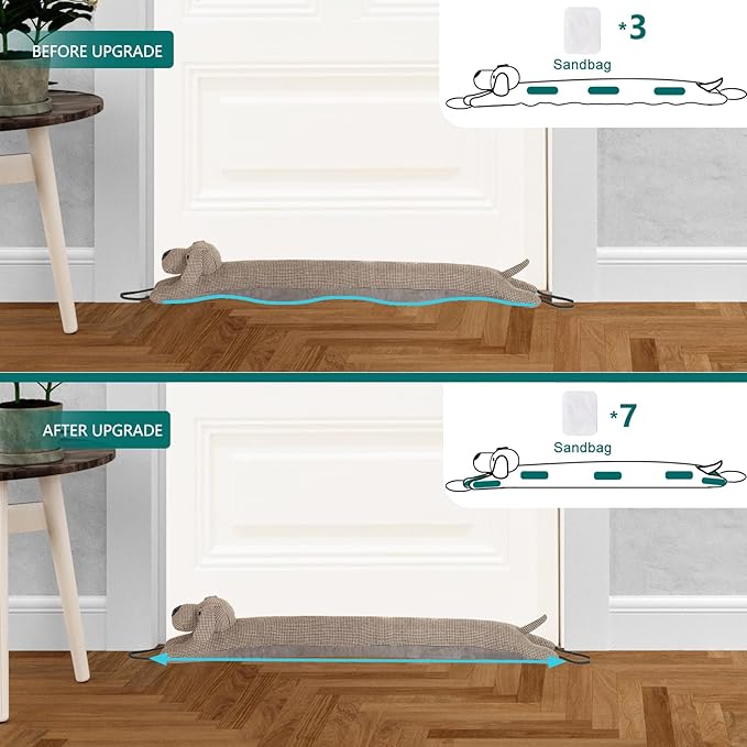 Under Door Draft Stopper Decorative Wind Stopper 32 inch - Image 4
