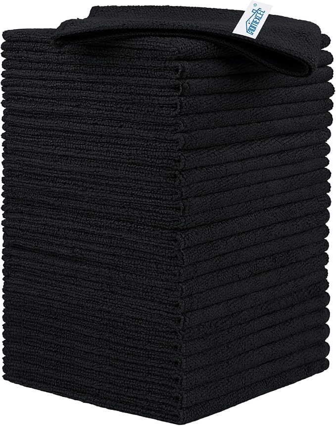 HOMEXCEL 24PK Microfiber Cleaning Cloth, Cleaning Rag by HOMEXCEL