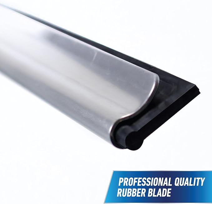 Unger Professional Connect and Clean 2-in-1 Squeegee and Scrubber, 10” Window - Image 4