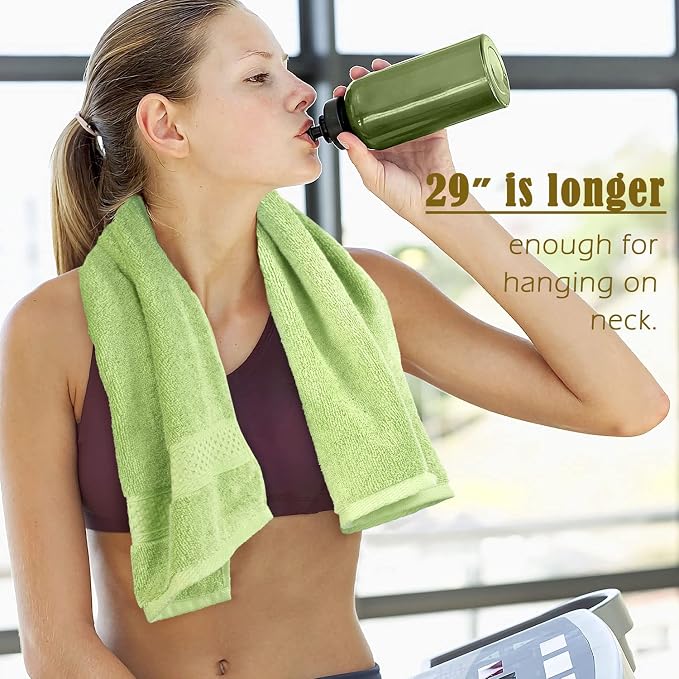 Cleanbear Hand Towels 12 Pack 12 Colors 100% Cotton, 13 by 29 Inches | Soft - Image 4