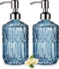 COHOSEGE 17 Oz Blue Glass Kitchen Soap Dispenser by COHOSEGE