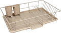 Sweet Home Collection Metal, Plasic 3 Piece Dish Drainer Rack Set by SweetHomeCollection