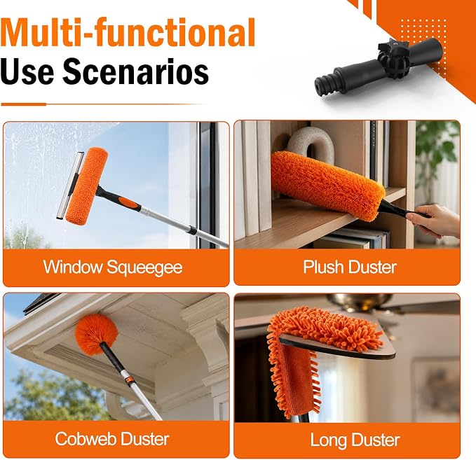 LAANPOLE 20FT High Reach Duster Cleaning Kit - Image 4
