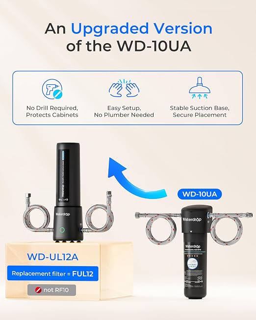 Waterdrop UL12A Under Sink Water Filter, Upgraded - Image 4