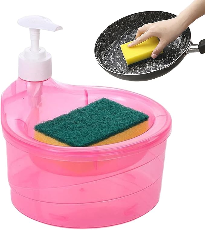 Dishwashing Soap Dispenser, 2 in 1 Counter Dish Washing Soap Dispenser - Image 8