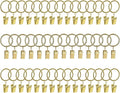 Lansian 44 Pack Curtain Rings by Lansian