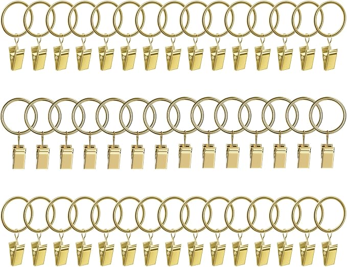 Lansian 44 Pack Curtain Rings by Lansian