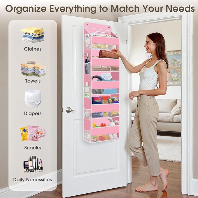 1Pack Over The Door Organizer Large Capacity Hanging Storage Room Organizer - Image 6