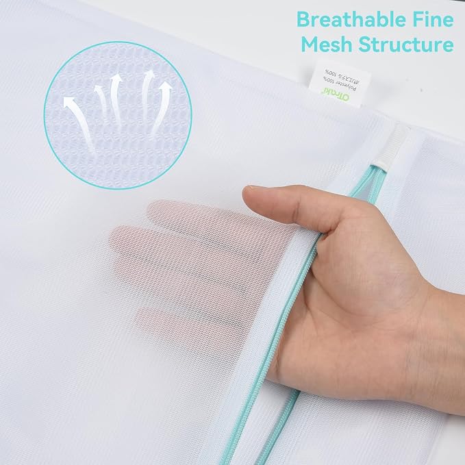 OTraki Mesh Laundry Bag for Delicates 12x16 inch Small Laundry Wash Bags for - Image 6