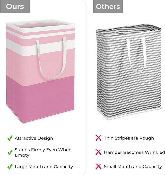 HomeHacks 2 Pack Laundry Baskets, Laundry Hampers Bags | Waterproof, - Image 3
