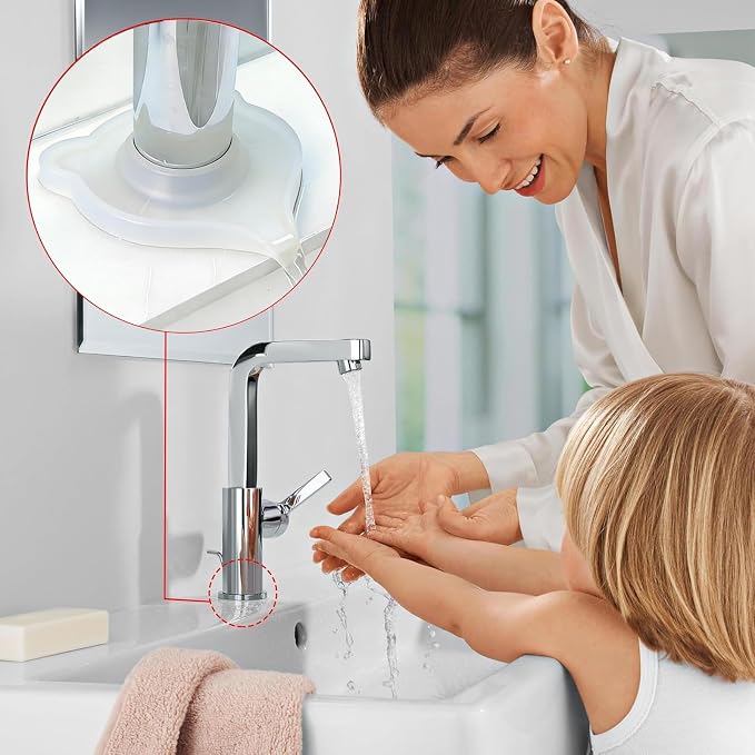 Compact Silicone Kitchen Sink Faucet Splash Proof Mat, Tap Water Diversion - Image 7
