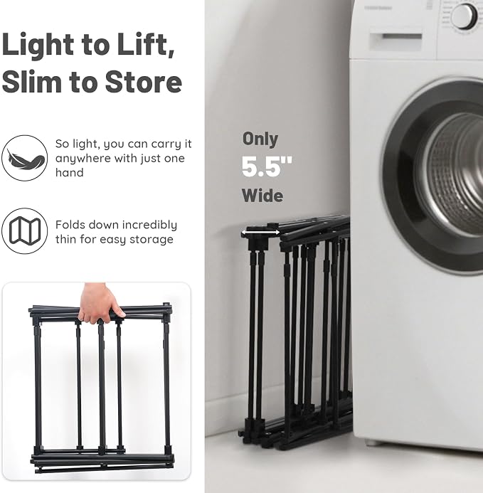 ZOES HOMEWARE 4 Tier Clothes Drying Rack Foldable | Foldable Clothing Drying - Image 8