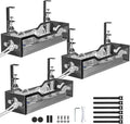 Under Desk Cable Management Tray 3 Pack, Cable Management Under Desk No Drill by Litwaro