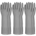 Mamison Rubber Dishwashing Gloves, Non-Slip Kitchen, 3 Pairs | Korean natural by QualityKitchenandHome