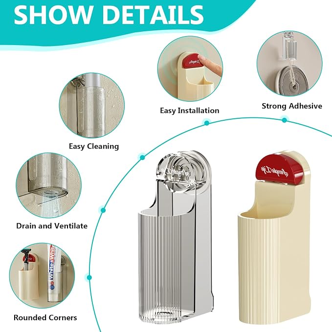 2 Pack Electric Toothbrush Holders - Image 3